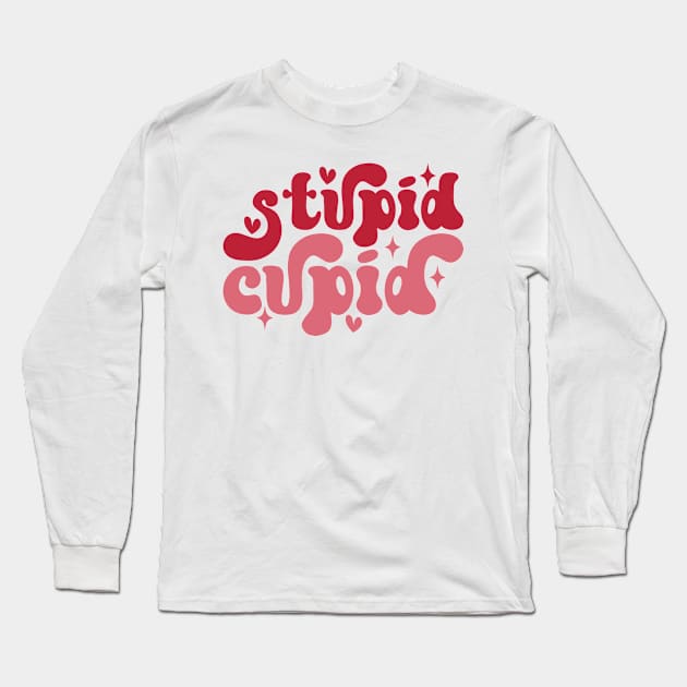 Stupid Cupid Long Sleeve T-Shirt by MZeeDesigns